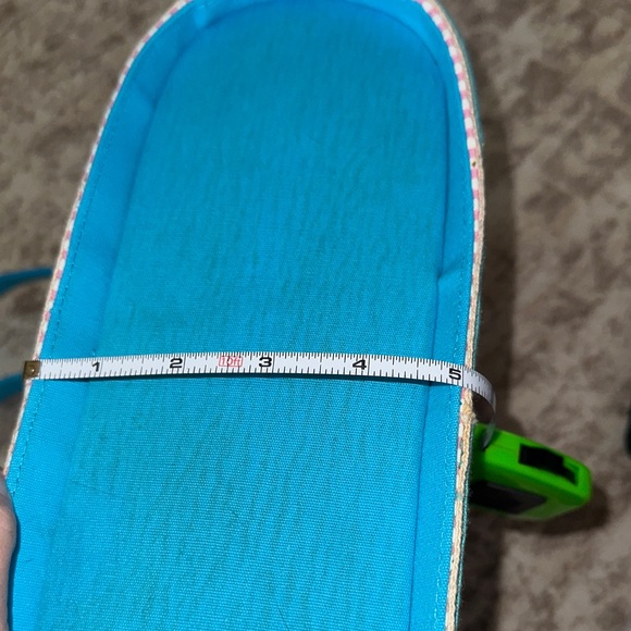 Braciano Pink and Teal Striped Bag - Picture 11 of 13